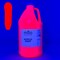 milo Fluorescent Red Neon Acrylic Paint | 64 oz Bottle Half Gallon | Glows UV in Black Light | Non-Toxic Made in USA | Bulk Art Paint for Party, Student, Classroom, Artist